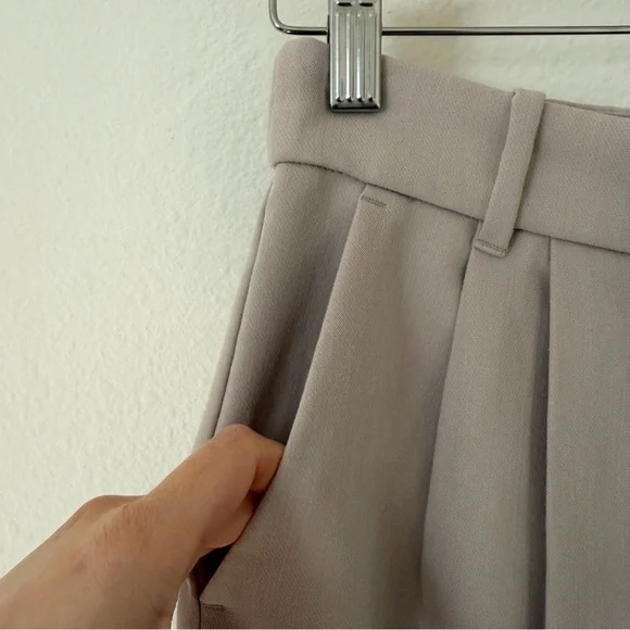 Abercrombie & Fitch Sloane High Rise Tailored Wide Leg Trouser Pants Size 28 / 6 - Picture 4 of 12